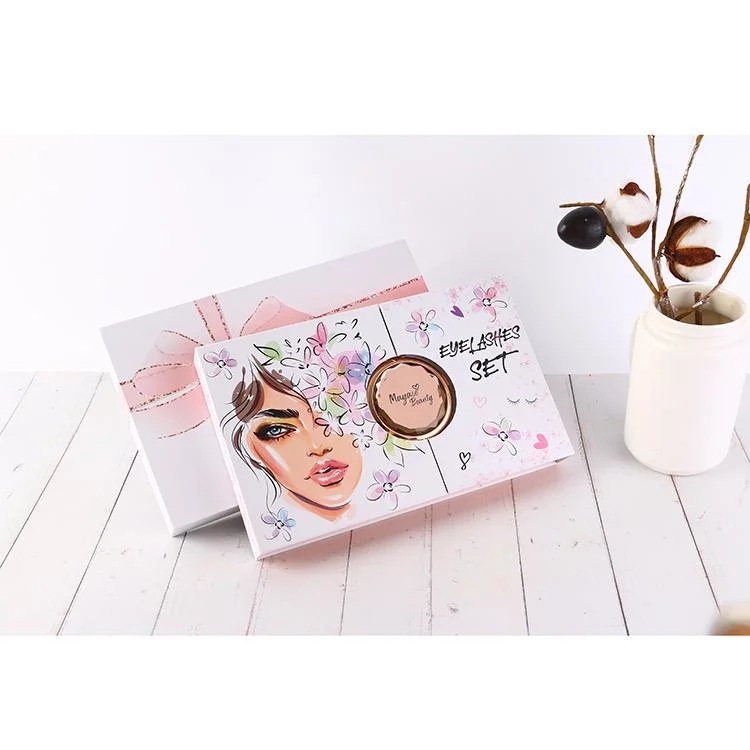 Wholesale Private Label Eyelash Pack Box Custom Logo Cosmetic Packaging