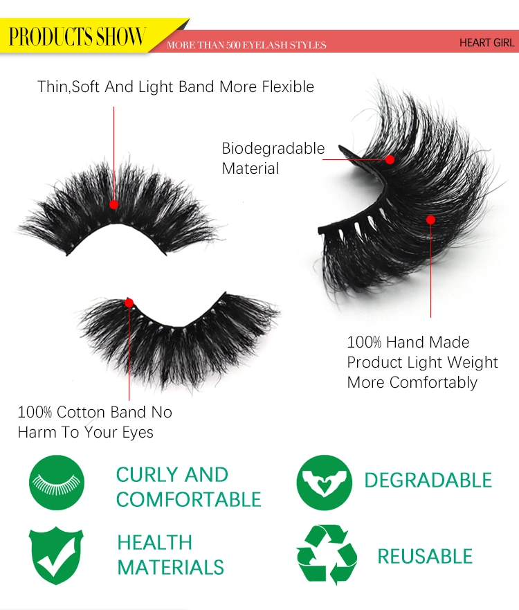 100% Cruelty Free Vegan 3D Plant Fiber Eye Lashes