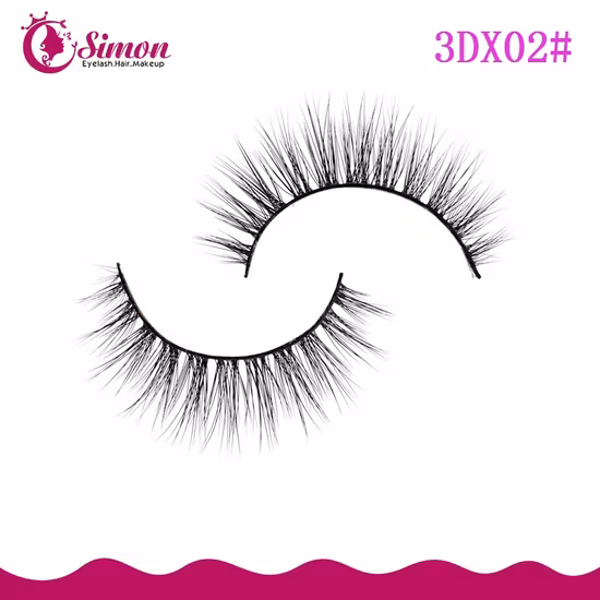 25mm 3D Natural Faux Mink Lashes Cils de soie glamour Cils de vison